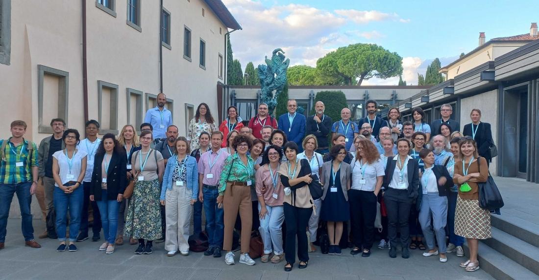 Group photo of the participants when Skills4EOSC kicked off in Pisa on 21–22 September.